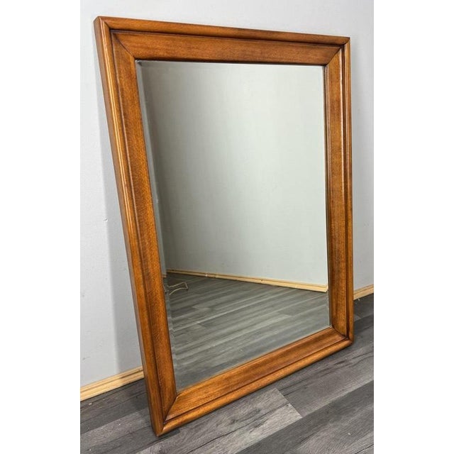 Brown Vintage French Carved Wall Mirror For Sale - Image 8 of 8