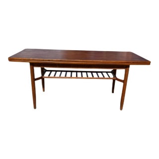 1950s Folk Ohlsson Tingströms Teak Metamorphic Coffee Table For Sale