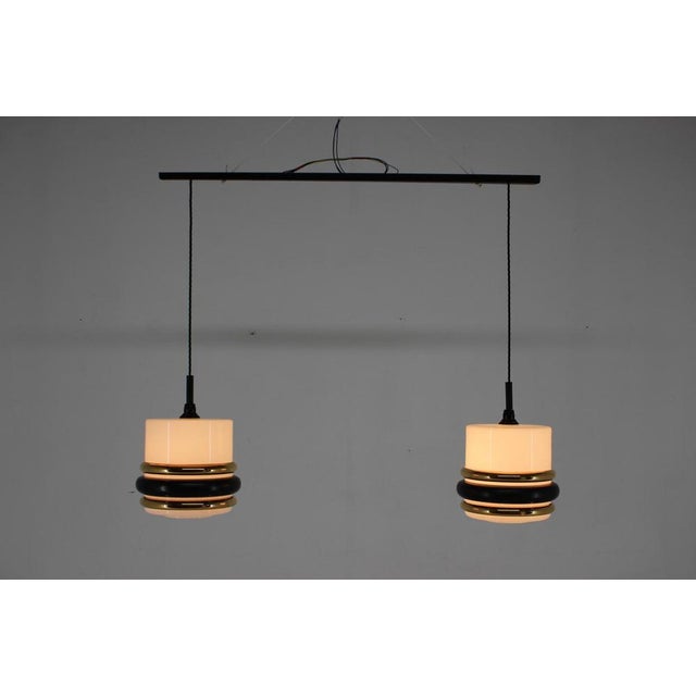 Pendant Glass Light, Former Czechoslovakia, 1970s For Sale - Image 11 of 14