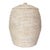 Artifacts Saboga Home Rattan Beehive Laundry Hamper with Liner in White Wash For Sale