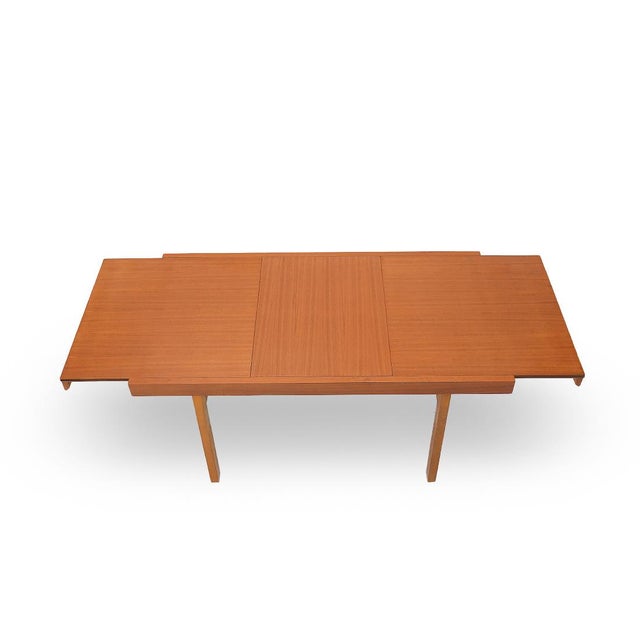 Mid-Century Modern Rectangular Dining Table with Extendable Top, 1960s For Sale - Image 3 of 14