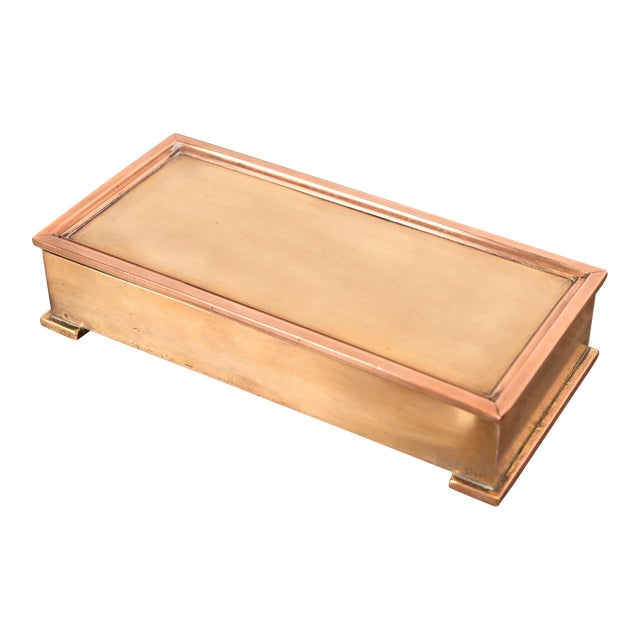 Tiffany & Co. Art Deco Period Bronze Cigar Box or Jewelry Box, Circa 1920s For Sale