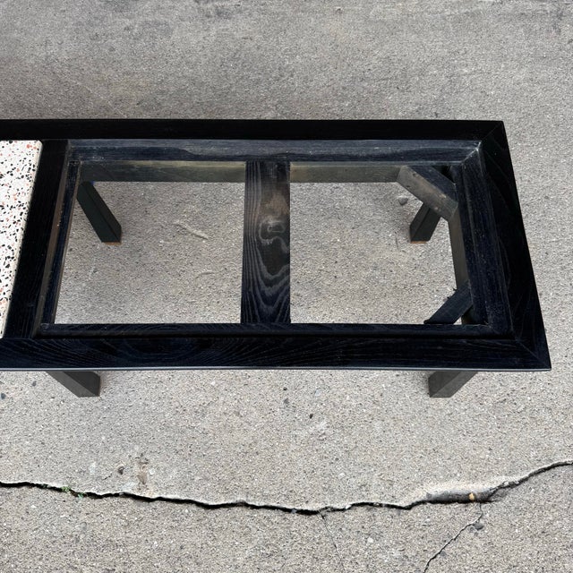 Harvey Probber Black Lacquer and Terrazzo Coffee Table For Sale - Image 11 of 12