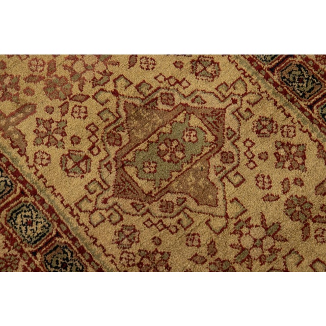 1920s Allover Modern Tabriz Style Handmade Sacetter Wool Rug InTan For Sale - Image 4 of 7