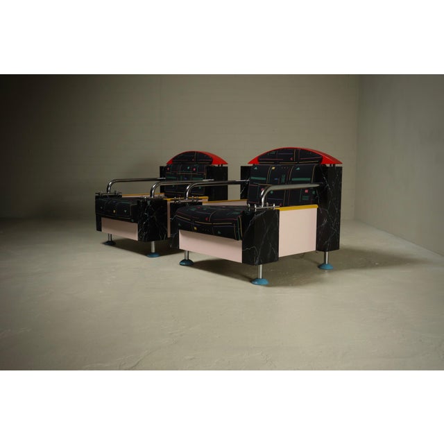 Dutch Lounge Chairs by Wim Hofman, 1980s, Set of 2 For Sale - Image 16 of 16
