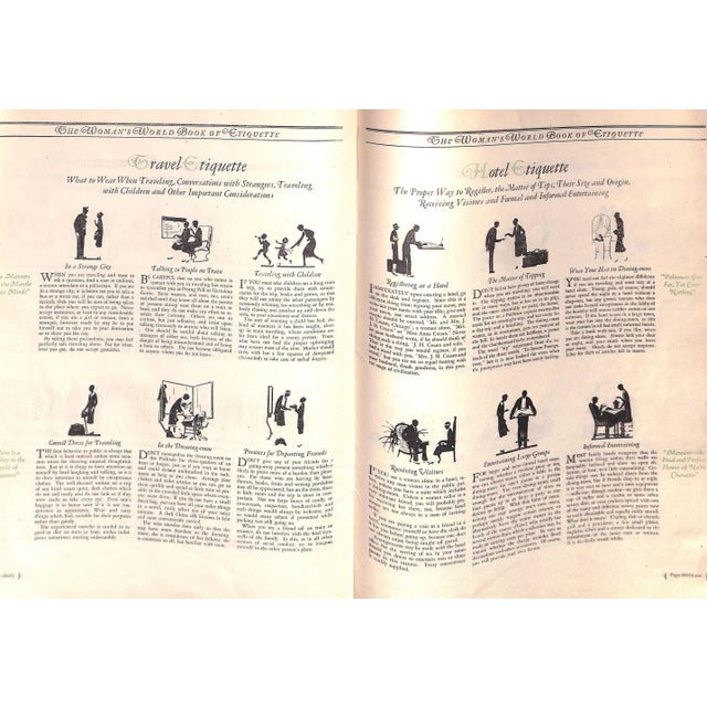 White "The Woman's World Book of Etiquette: A Useful Guide for Everyone in Every Day Life" 1928 For Sale - Image 8 of 9