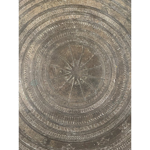 Asian Antique 19th Century Southeast Asian Bronze Rain Drum or Moko Drum For Sale - Image 3 of 7