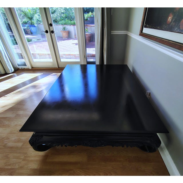 Wood Ralph Lauren Style Custom Ming Coffee Table For Sale - Image 7 of 15