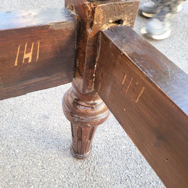 Wood Large Early 19th Century Walnut Bed For Sale - Image 7 of 18