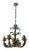 Faux Bamboo Tole Palm Tree Chandelier, France, 1950s For Sale