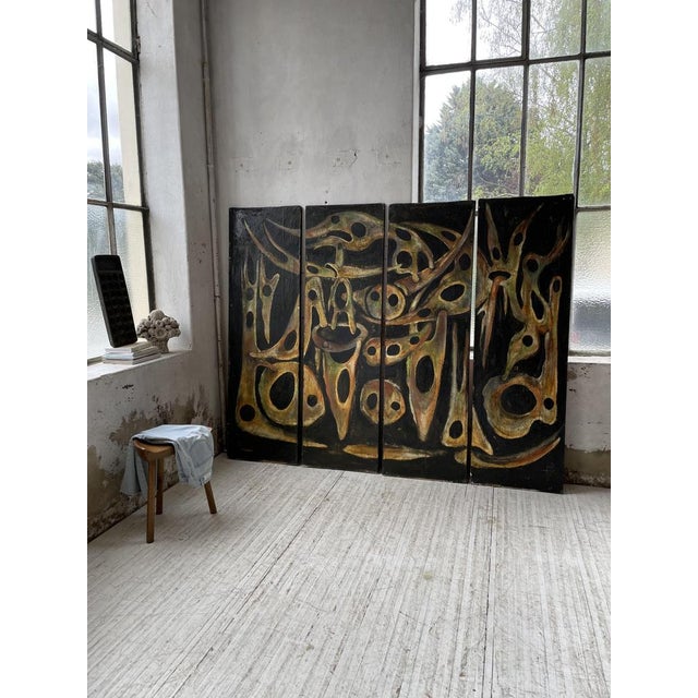 Dmitrienko, Tetraptych, 1950s, Oil on Canvas, Framed For Sale - Image 4 of 18