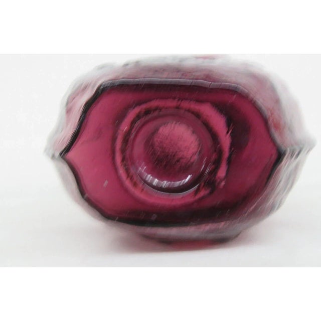 Purple Albany Glass Works Purple George Washington Mayflower Flask Bottle For Sale - Image 8 of 12