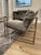 Metal Set of Two Milo Baughman for Restoration Hardware Chairs For Sale - Image 7 of 13