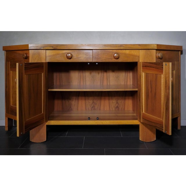 Walnut Sideboard by Sivio Coppola for Bernini, 1970s For Sale - Image 10 of 13