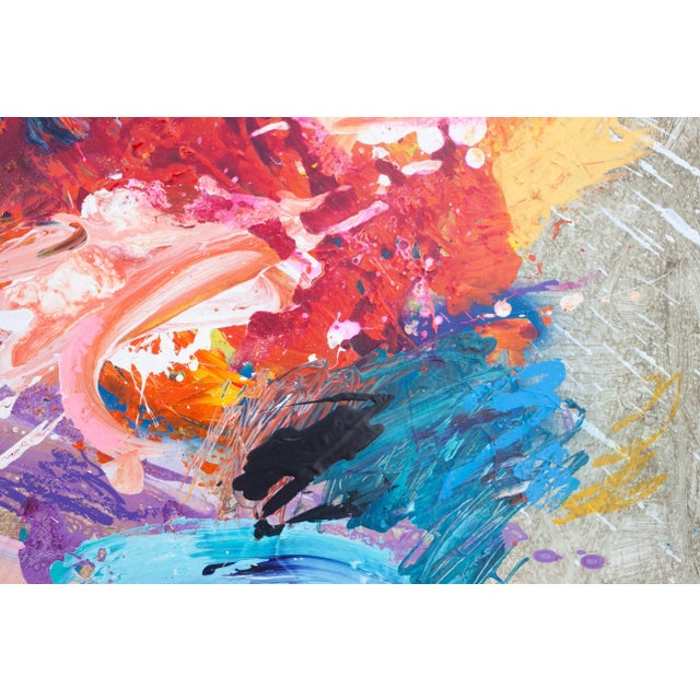 Contemporary Abstract Acrylics/Mixed Media on Canvas "Lumiere" by Carolina Alotus For Sale - Image 10 of 12