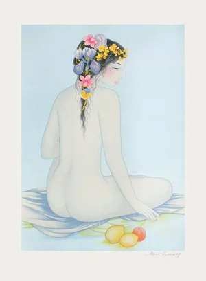 1987 Mara Tran-Long Isabel Lithograph