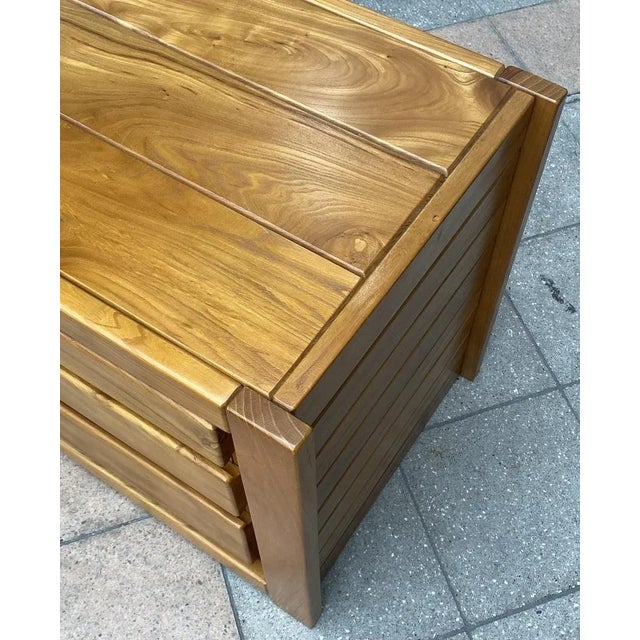 Chets of 3 Drawers in Solid Elm For Sale - Image 6 of 8