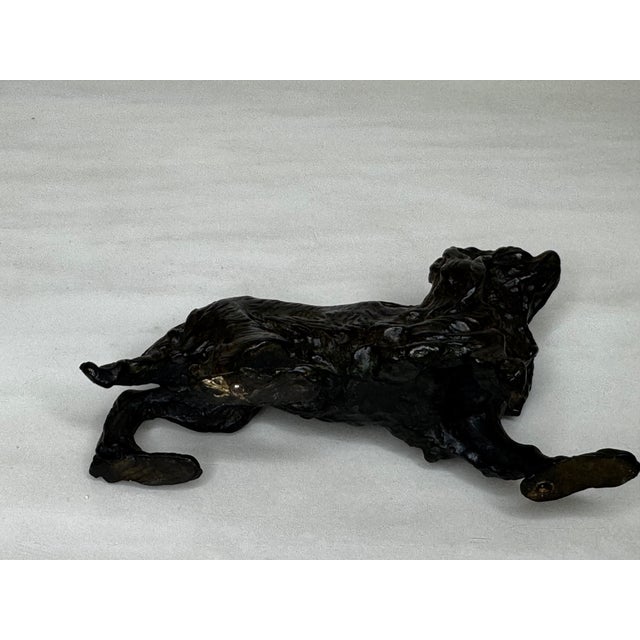 Antique Miniature Austrian Bronze Dachshund Sculpture Circa 1900 For Sale - Image 13 of 18
