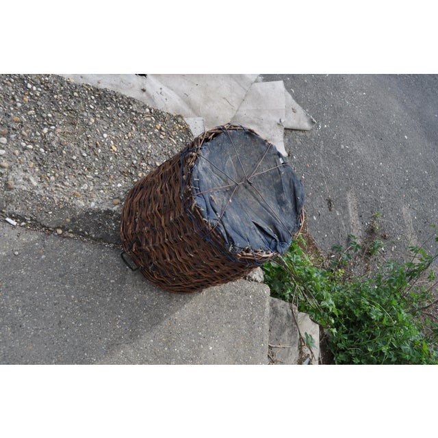 - Vintage basket from Hungary - Handmade and handwoven of a thick wicker - Superb condition and lovely warm patina - Can...