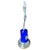 Art Deco 1980s Art Deco Style Chrome & Cobalt Nude Figural Lamp W/ Light-Up Cobalt Glass Base For Sale - Image 3 of 10