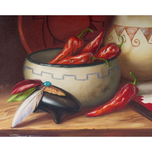 Oil on Canvas Still Life Painting by Sonco Carrasco For Sale - Image 4 of 7