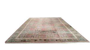 Traditional Garden Design Handmade Knotted Rug - 11′6″ × 18′3″ - Size Cat. 12x18