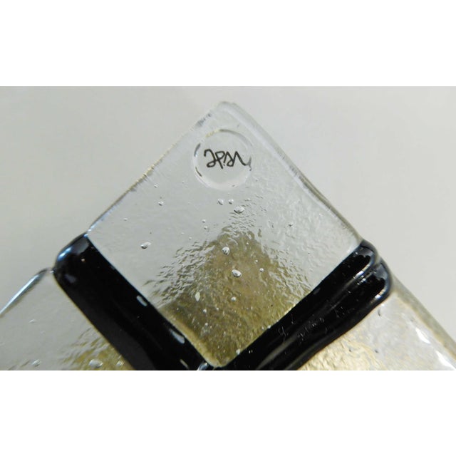 Glass 1970s "Rombo" Brutalist Murano Sconces, a Pair For Sale - Image 7 of 11