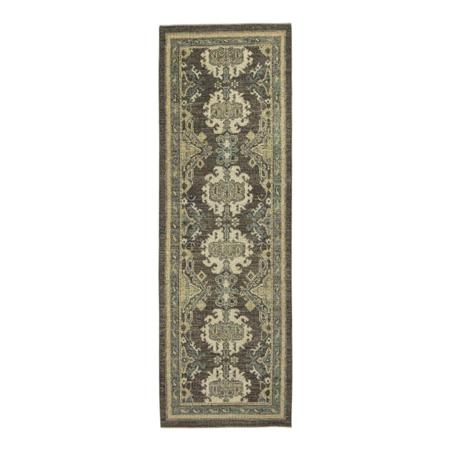Turkish Oushak Rug 2'11" x 8'9" #20215 For Sale