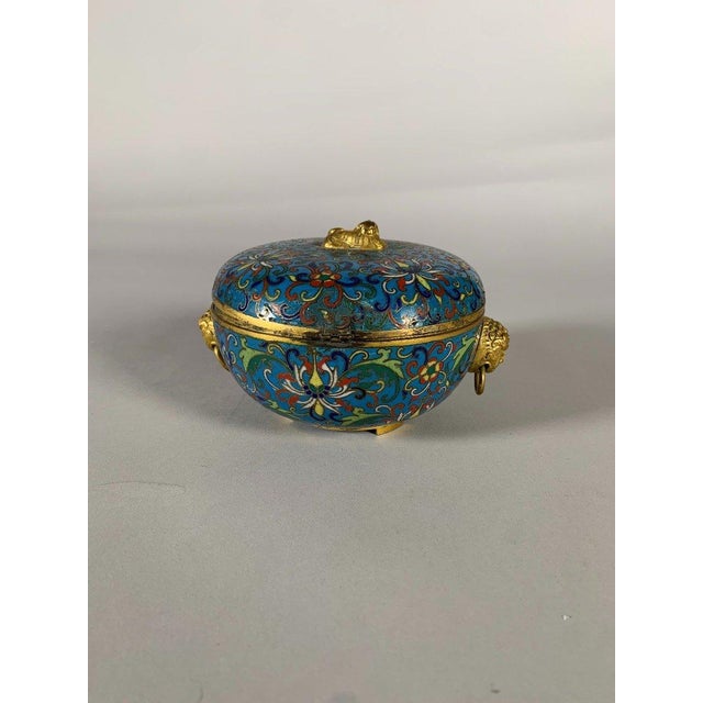 Cloisonné Bronze Box, China, Jiaqing Period, 19th Century For Sale - Image 11 of 12