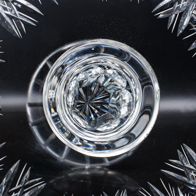Vintage Pedestal Fruit Bowl, English, Cut Glass, Presentation Display Dish, 1960 For Sale - Image 12 of 12