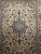 Vintage Tabriz Area Rug, Handwoven Wool, Floral Pattern, Ivory & Blue, 6’ X 8’ For Sale - Image 10 of 12