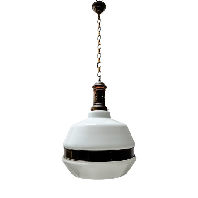 Arts & Crafts Large Pendant in the style of Peter Behrens, 1900s For Sale