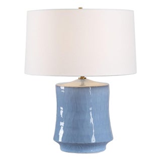 Dafney Blue Ceramic Table Lamp For Sale