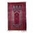 1940s Handmade Vintage Afghan Baluch Prayer Rug 3' X 4.9' For Sale