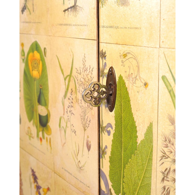 1940s Swedish Modern Nordens Flora Botanical Sideboard Cabinet For Sale - Image 14 of 18