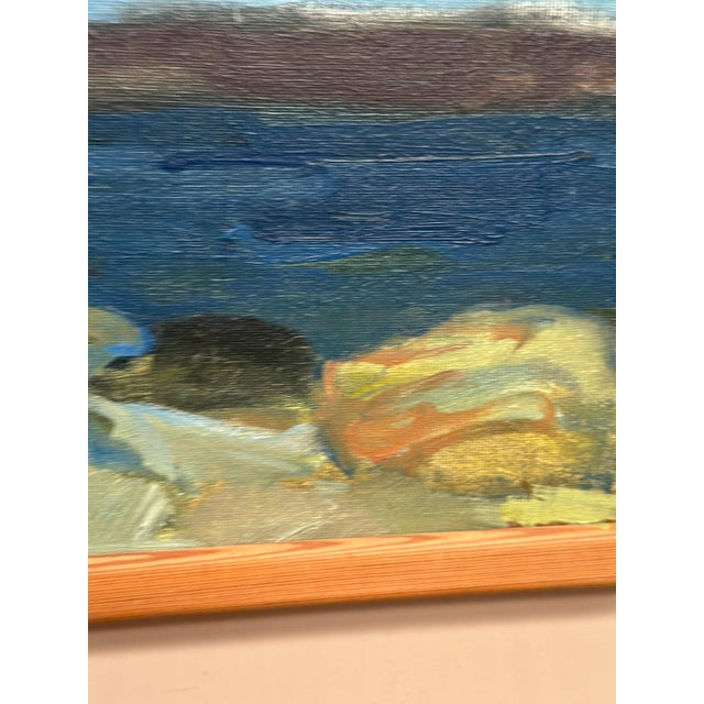 Stig Delang, Landscape II, 1950s, Oil Painting on Canvas, Framed For Sale - Image 8 of 16