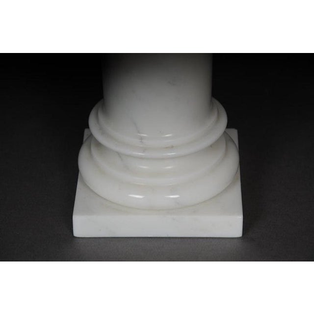 White White Marble Column For Sale - Image 8 of 11
