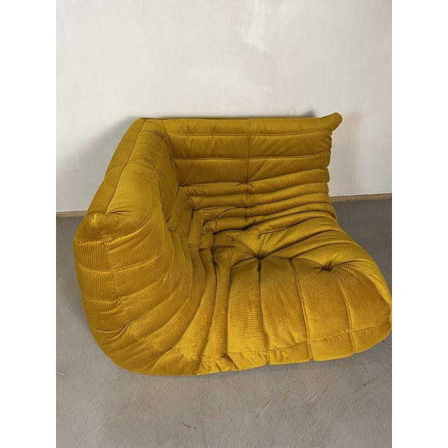 This Togo has been reupholstered with new foam and high-quality new fabric, keeping its inner structure giving the item...