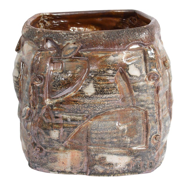 Barry Unitas Barnes Studio Pottery Planter For Sale