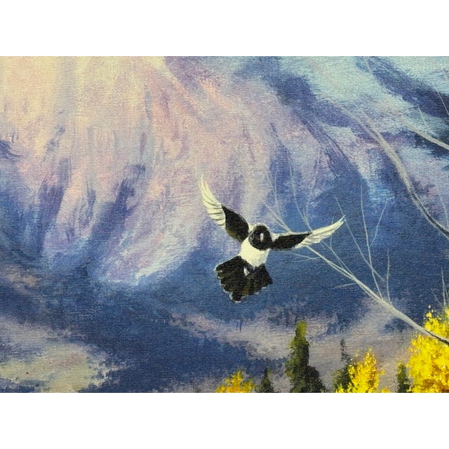 2010s Chuck Black "Routine Visitors" Mountain Wildlife Artwork For Sale - Image 5 of 12