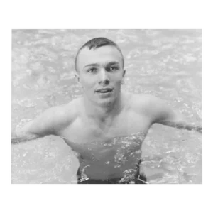 1960 Photo of University of Michigan Swimmer Frank Legacki