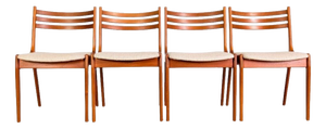 Mid-Century Danish Teak Chairs from KS Møbler, Set of 4