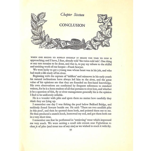 1950s "One River: Or Trout and Grayling Fishing" 1952 Carey, h.e. For Sale - Image 5 of 12