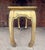 Gold Newly Painted French Blue & Hand-Gilt Console by Turtle and Crane - Hollywood Regency Sty For Sale - Image 8 of 18