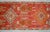 Antique Style Orange Runner Rug, Hand Knotted Turkish Carpet, 3x12 Vintage Area Rug, Rare Alien Motif Decor, Organic Modern Rug For Sale - Image 12 of 16
