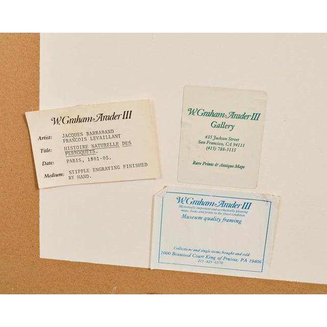 Pair Jacques Barraband Hand Colored Ornithological Bird Prints For Sale - Image 17 of 17