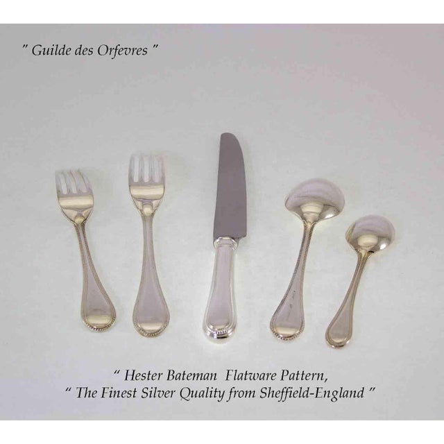 Vintage Sheffield Finest Hester Bateman Pattern Flatware Set for 12- 76 Pieces For Sale In New York - Image 6 of 12