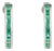 Contemporary Green Onyx Everyday Half Hoop Earrings, A Pair For Sale