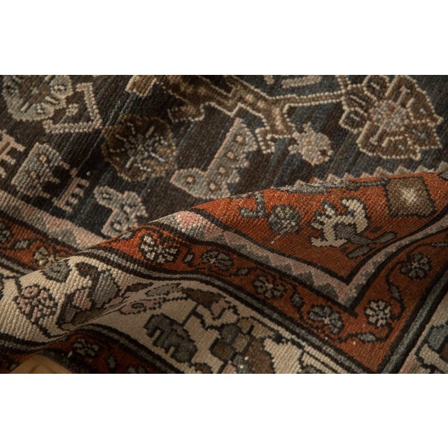 1940s Vintage Distressed Hamadan Rug Runner - 3'4" x 10'4" For Sale - Image 5 of 9
