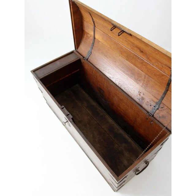 Antique Wooden Chest Chairish